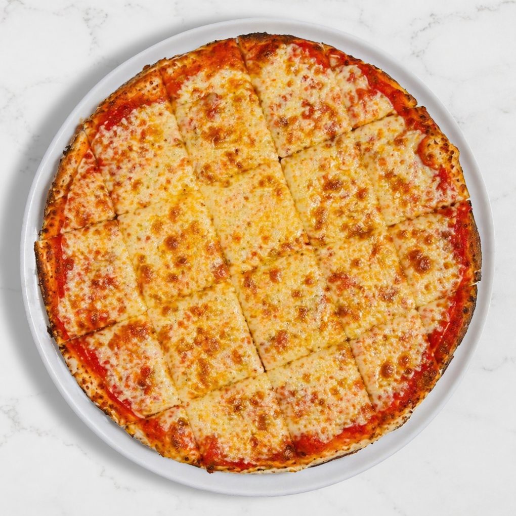 CHICAGO THIN  CHEESE PIZZA.