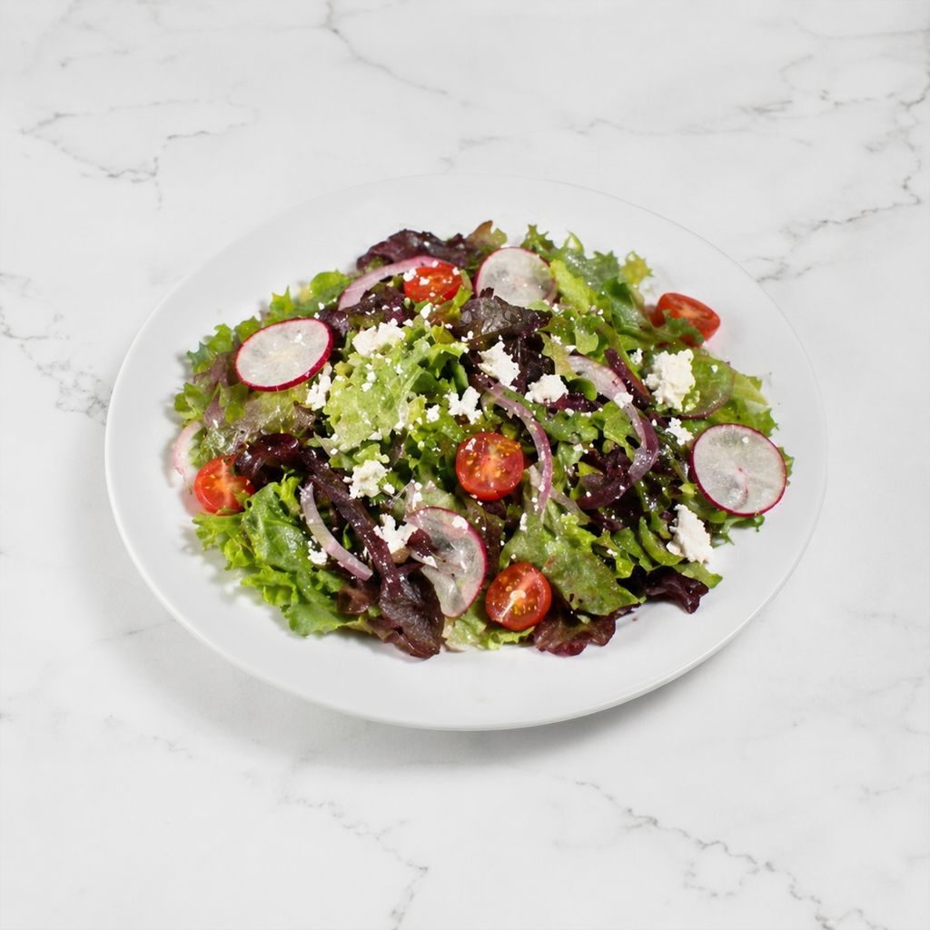 MIXED GREENS SALAD.
