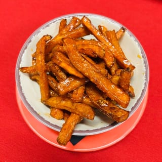 Sweet Potato Fries with Mike's Hot Honey